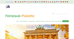 Desktop Screenshot of feinstaub-plakette.ch